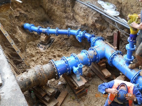 Guss Wasserleitung